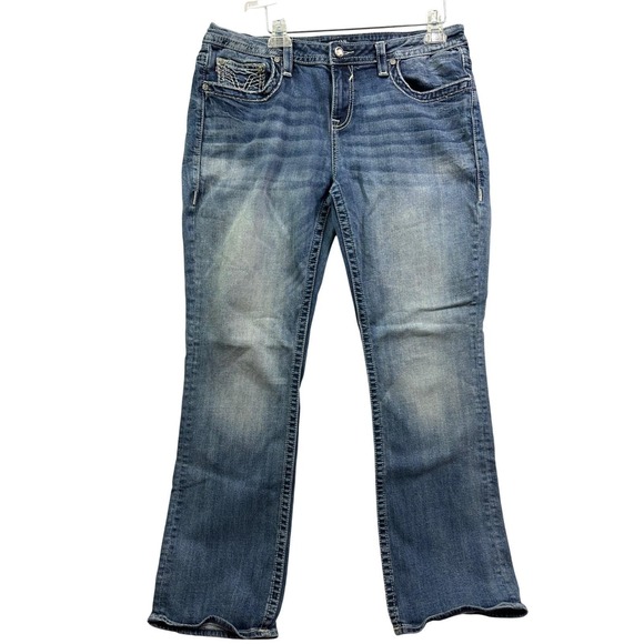 VIGOSS Women's Blue Denim Slim Boot Heritage Fit Jeans Size S14 L32 - Picture 3 of 16